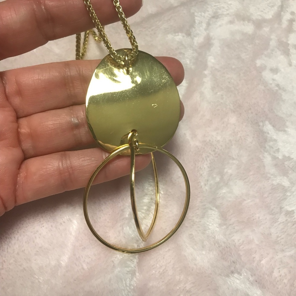 Vince Camuto Gold Statement Necklace New - Picture 3 of 12